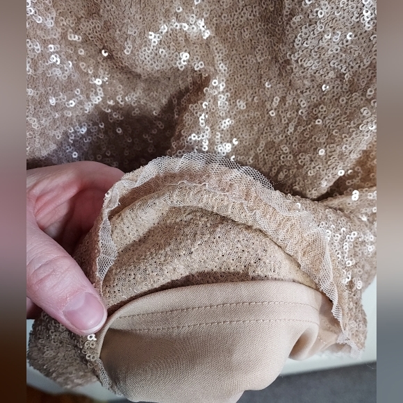 Sequined Trf Zara Dress, Sz M - Picture 5 of 5